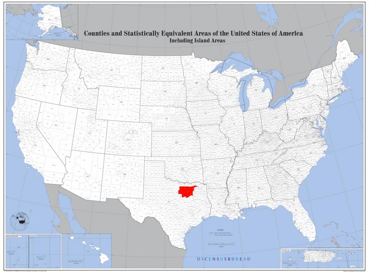 Dallas na mapie USA