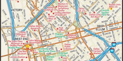 Mapa miasta Dallas ulicy