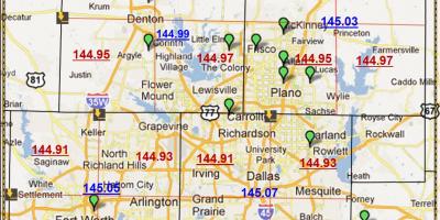Dallas, Teksas mapa, indeks