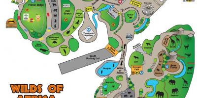 Mapa Dallas zoo